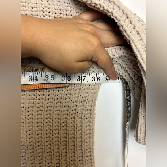 Pool Oversized Size Xl Knitted Top pullover Sweater Minimalist Brown Womens - Picture 12 of 15